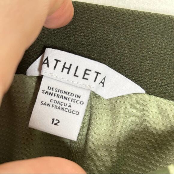 ATHLETA Vienna Voyage Cargo Skirt Eucalyptus Olive Green {W34} - Picture 6 of 8